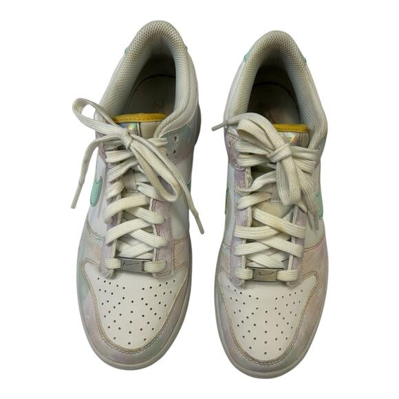 Nike Dunk Low White/Mint Foam Phantom Paisley Print Athletic Shoes Size 7 - Picture 6 of 10